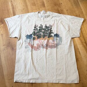 Rudy Jude Cream Tee with Nature Print
